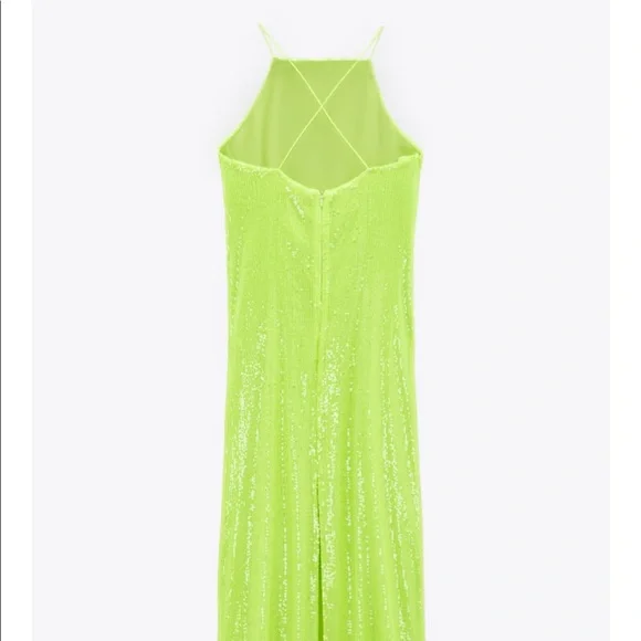 Zara sequin yellow dress - Picture 8 of 8
